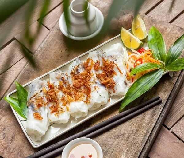 Banh cuon ou raviolis vietnamiens