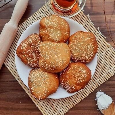 Beignets aux sésames bánh tiêu