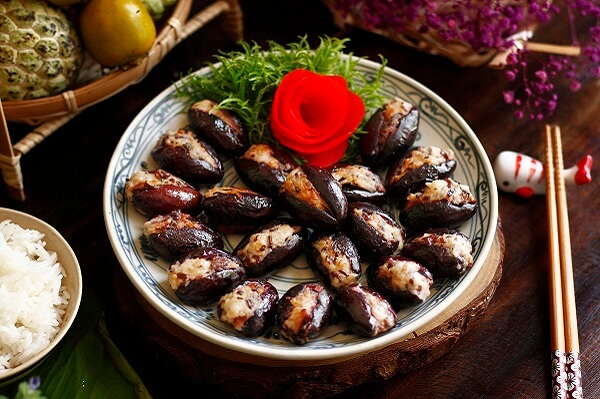 Canarium farci à la viande