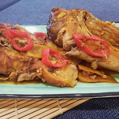 Carpe braisée au gingembre