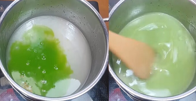 Cuire le lait de coco