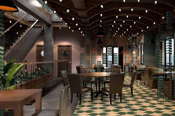 Design moderne du restaurant Dalcheeni