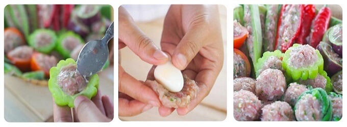 Farcissez-la dans chaque légume