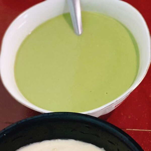 Farine avec purée de haricots verts