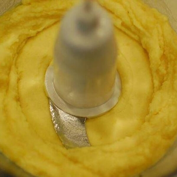 Haricots verts dans le mixeur