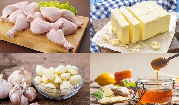 Ingrédients pour cuisses poulet grillées