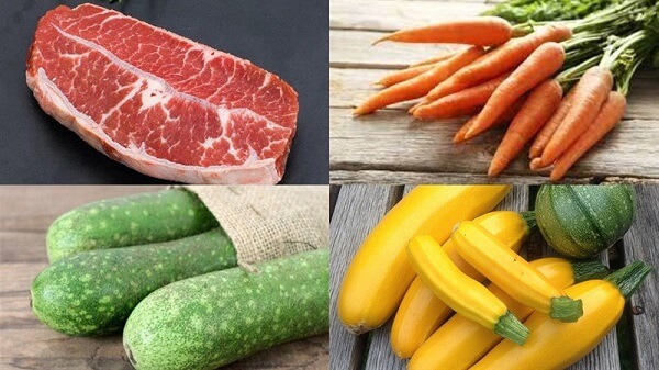 Ingrédients pour le bœuf à la sauce fruit de la passion