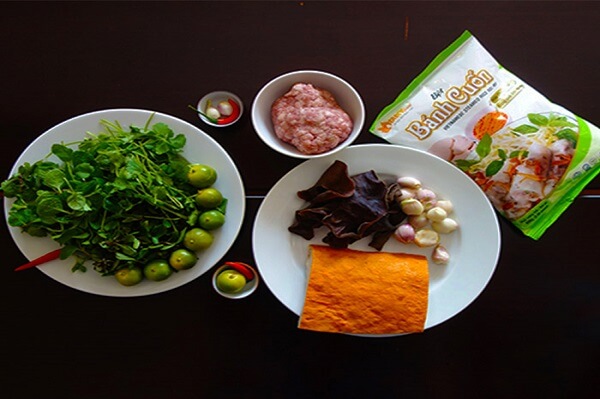 Ingrédients pour raviolis aux calamars