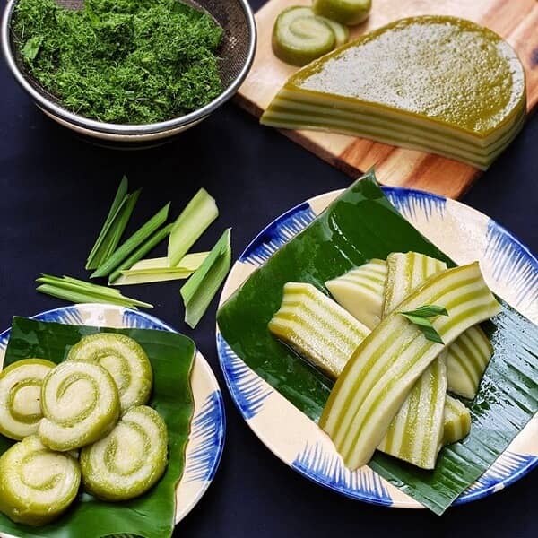 Le banh da lon avec une couleur attrayante