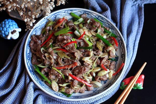 Le bœuf sauté à la citronnelle