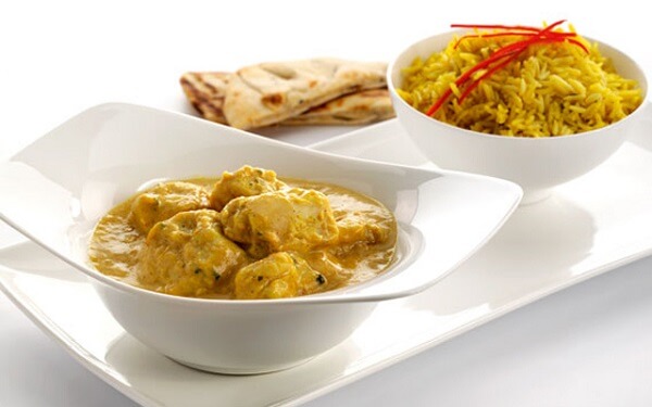 Le curry poulet chez Taj Mahal