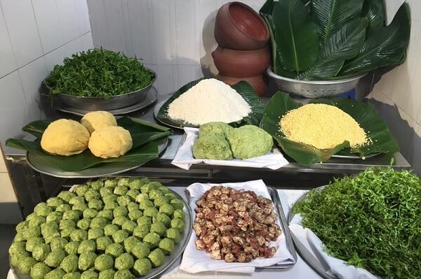 Les ingrédients pour banh khuc