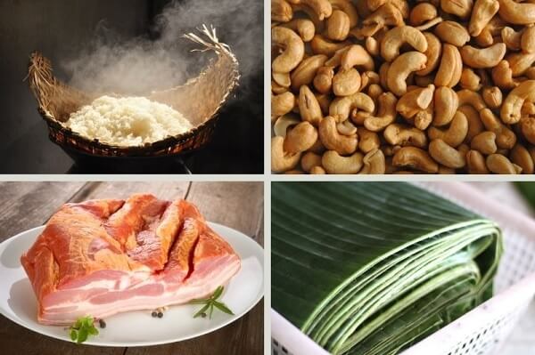 Les ingrédients pour gâteau de riz