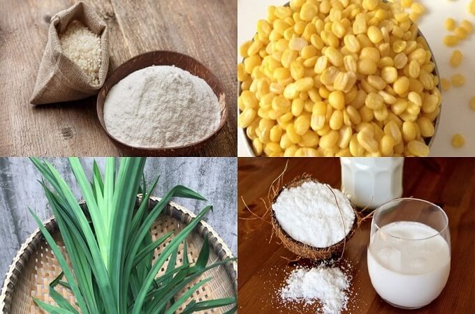 Les ingrédients pour réaliser le gâteau