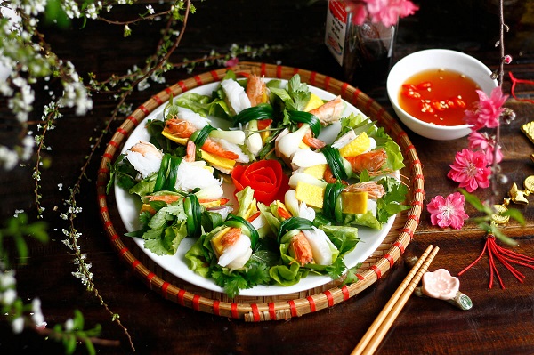 Les rouleaux de crevettes des champs