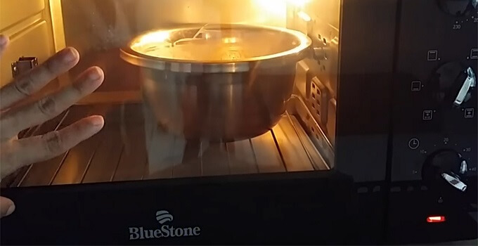 N'allumez pas la température du four