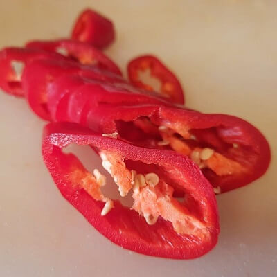Piment en fines tranches