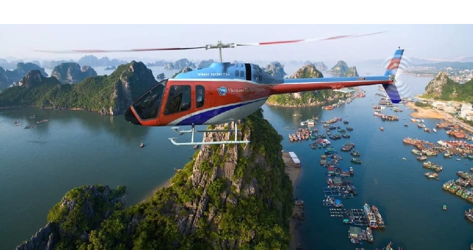 Explorer la baie d'Halong depuis le ciel