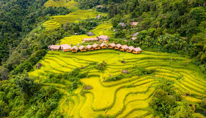 Hoang Su Phi possède de nombreux itinéraires de randonnée 