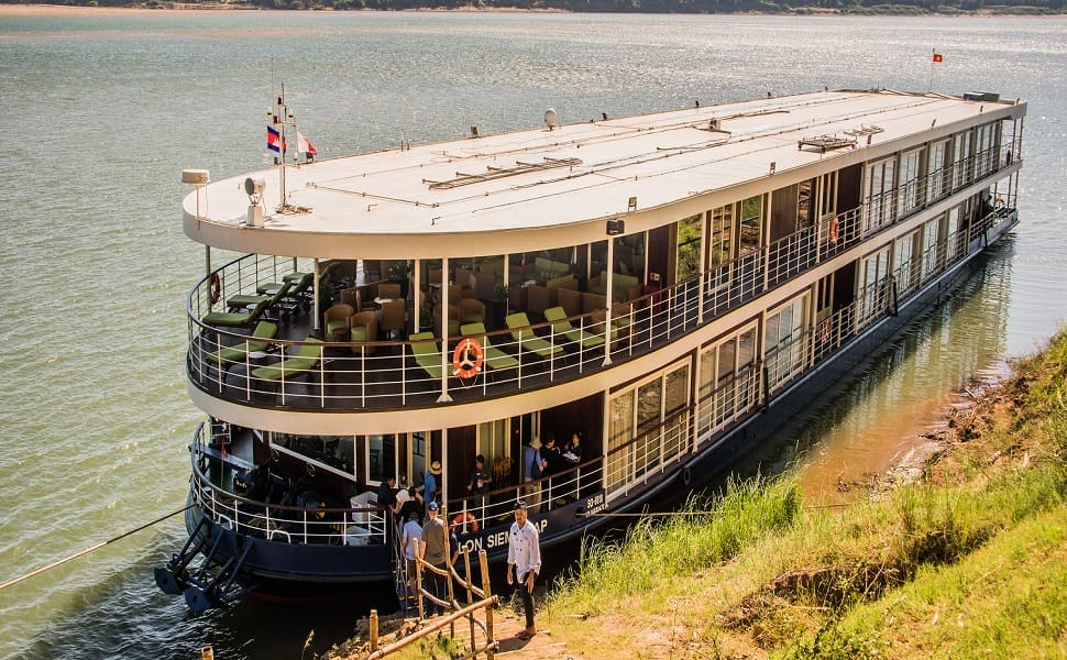 La croisière sur le Mékong permet de voir la vie des habitants sur les deux rives