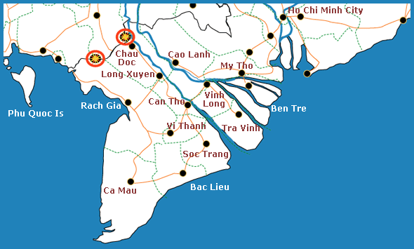 Plan du tour delta mekong prive