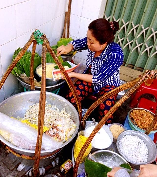 petit dejeuner a hanoi riz gluant