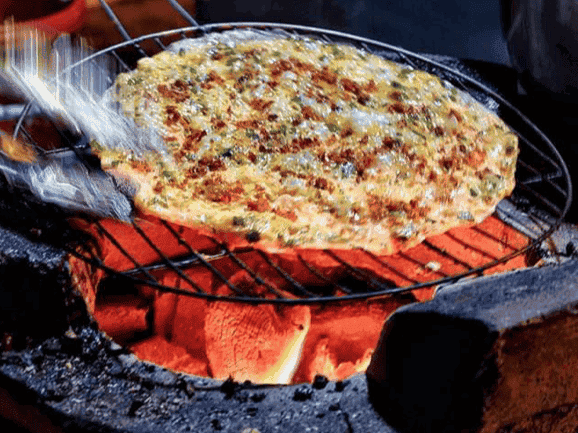 que manger a dalat galette de riz grille