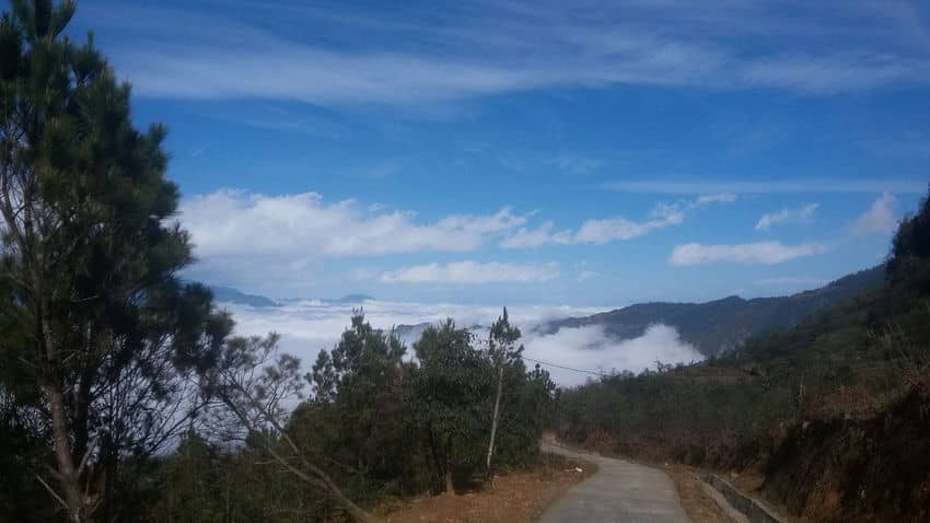 route trekking chasse nuage
